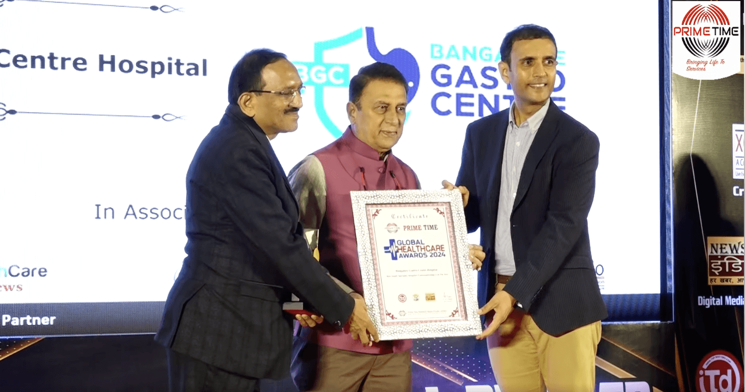 Bangalore Gastro Centre Hospital Honoured with Award Presented...